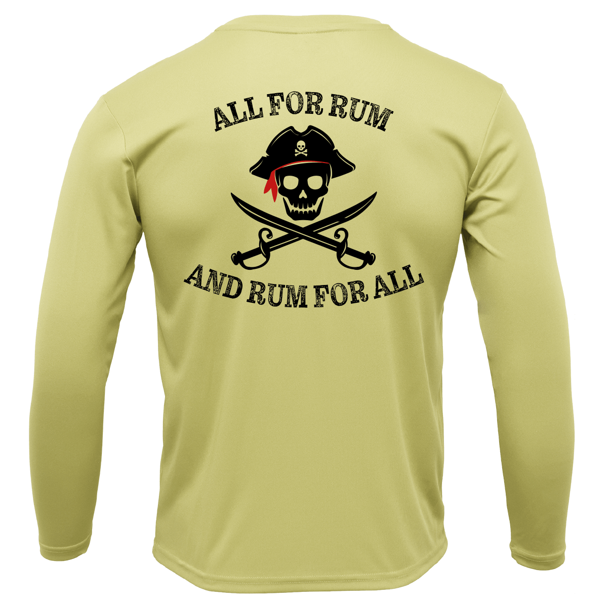 Saltwater Born "All for Rum and Rum for All" Long Sleeve UPF 50+ Dry - Fit Shirt - Angler's Pro Tackle & Outdoors