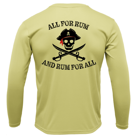 Saltwater Born "All for Rum and Rum for All" Long Sleeve UPF 50+ Dry - Fit Shirt - Angler's Pro Tackle & Outdoors