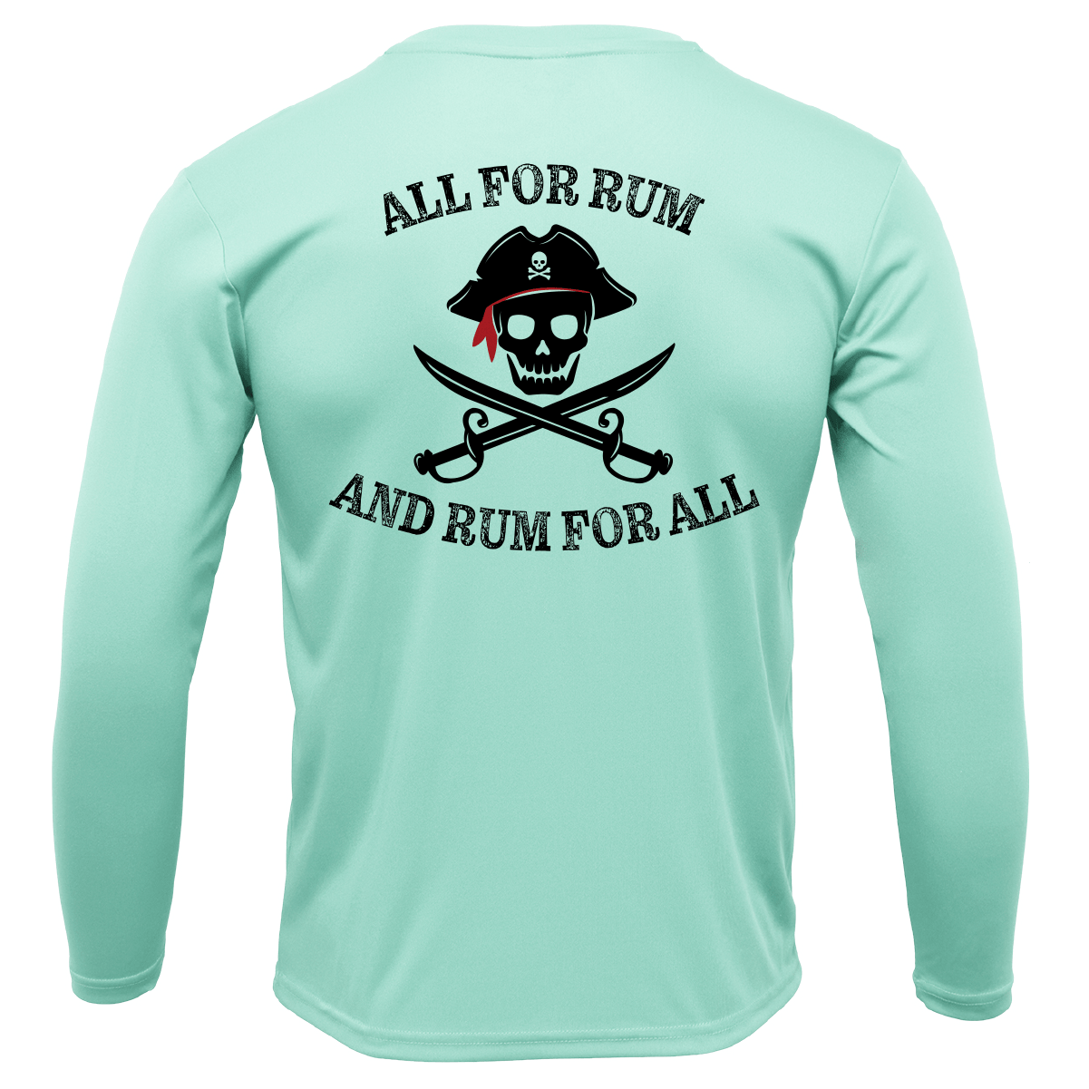 Saltwater Born "All for Rum and Rum for All" Long Sleeve UPF 50+ Dry - Fit Shirt - Angler's Pro Tackle & Outdoors