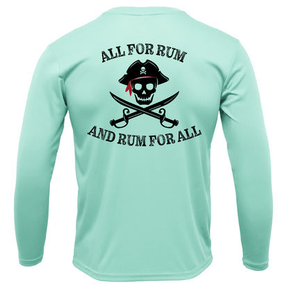 Saltwater Born "All for Rum and Rum for All" Long Sleeve UPF 50+ Dry - Fit Shirt - Angler's Pro Tackle & Outdoors