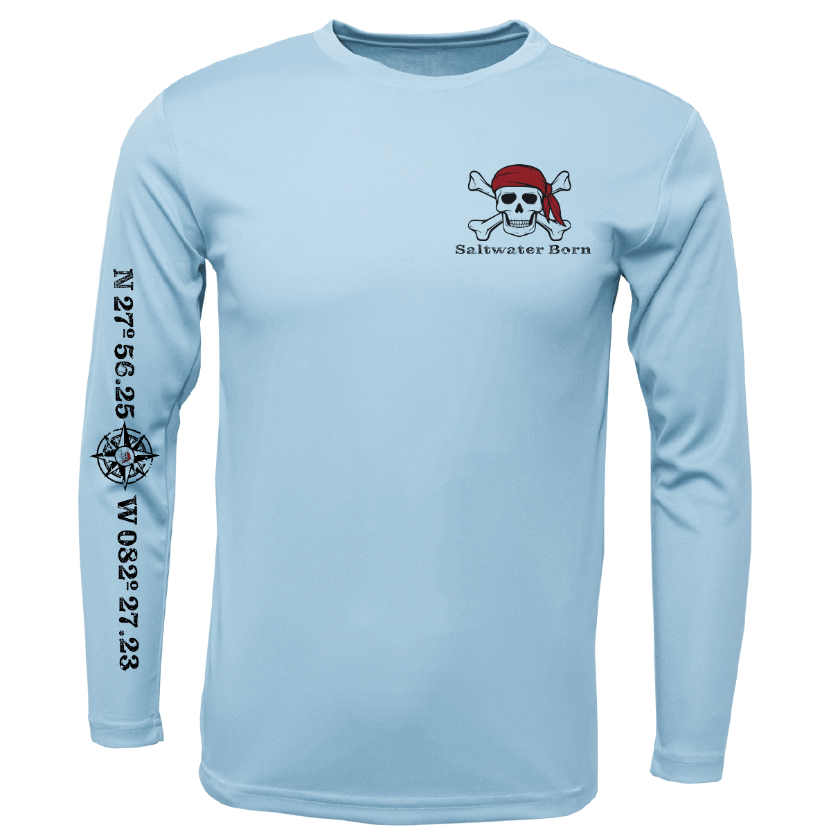 Saltwater Born "All for Rum and Rum for All" Long Sleeve UPF 50+ Dry - Fit Shirt - Angler's Pro Tackle & Outdoors