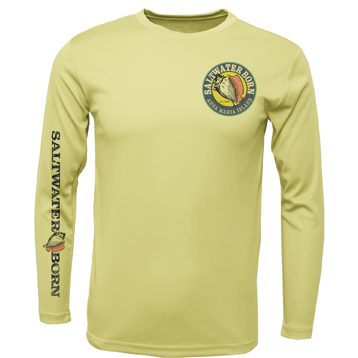 Saltwater Born Anna Maria Island Kraken Long Sleeve UPF 50+ Dry - Fit Shirt - Angler's Pro Tackle & Outdoors