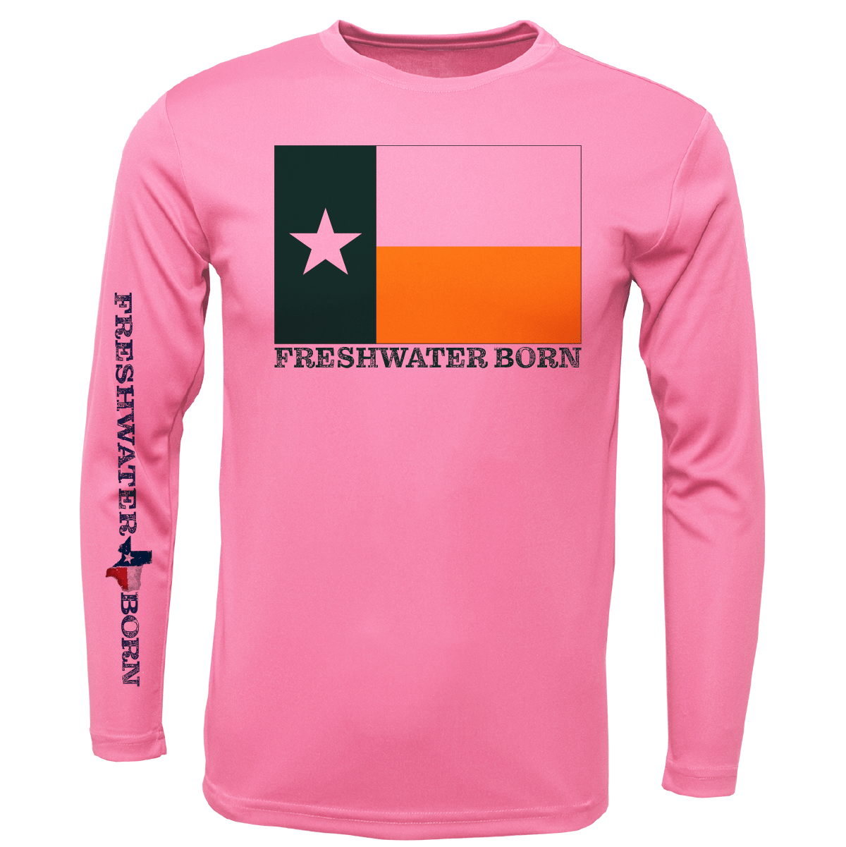 Saltwater Born Baylor Edition Freshwater Born Girl's Long Sleeve UPF 50+ Dry - Fit Shirt - Angler's Pro Tackle & Outdoors