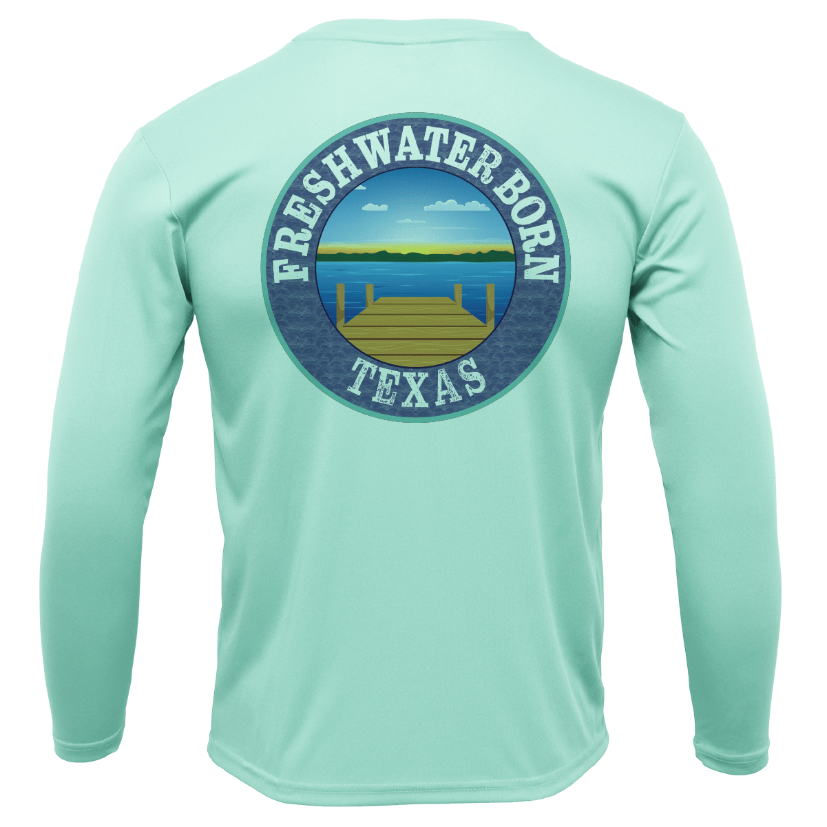 Saltwater Born Baylor Edition Freshwater Born Men's Long Sleeve UPF 50+ Dry - Fit Shirt - Angler's Pro Tackle & Outdoors