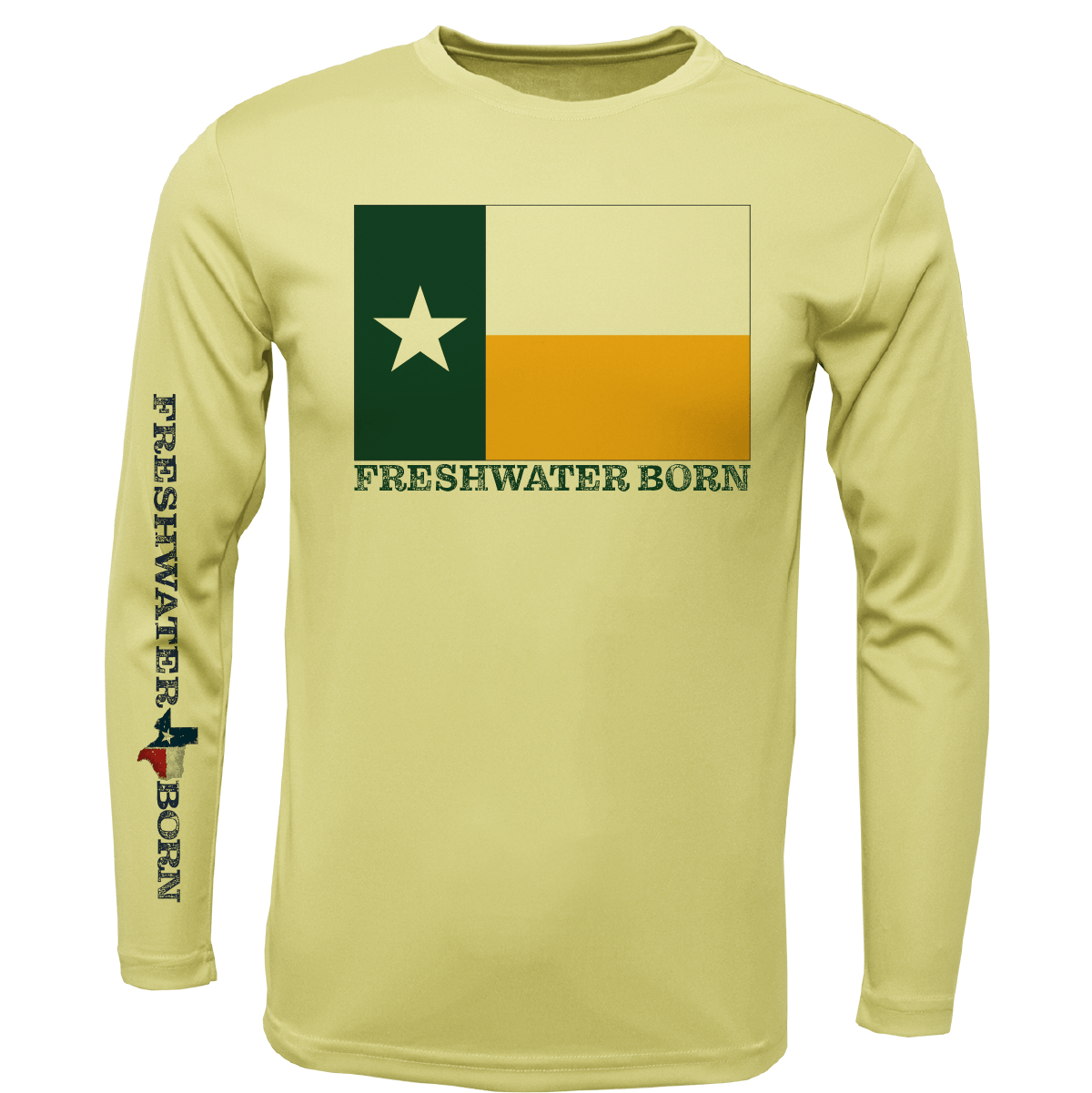 Saltwater Born Baylor Edition Freshwater Born Men's Long Sleeve UPF 50+ Dry - Fit Shirt - Angler's Pro Tackle & Outdoors