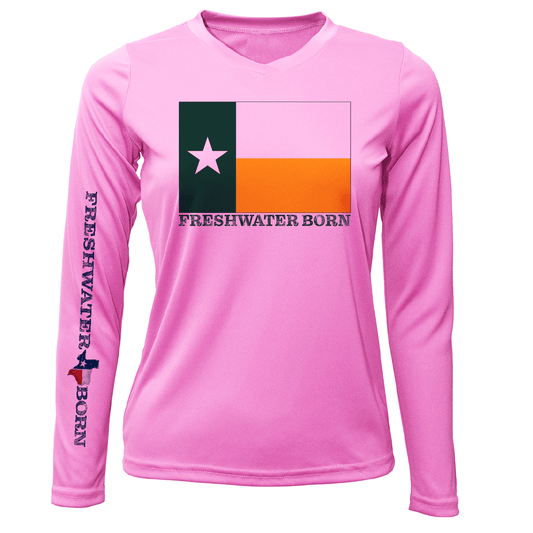 Saltwater Born Baylor Edition Freshwater Born Women's Long Sleeve UPF 50+ Dry - Fit Shirt - Angler's Pro Tackle & Outdoors