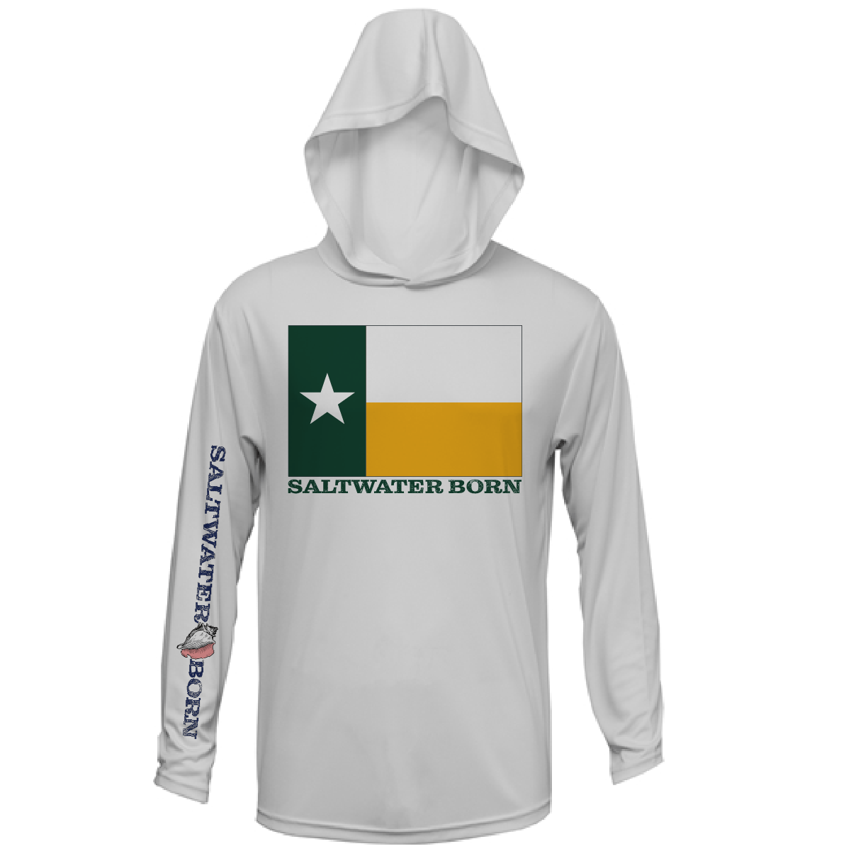 Saltwater Born Baylor Edition Long Sleeve UPF 50+ Dry - Fit Hoodie - Angler's Pro Tackle & Outdoors