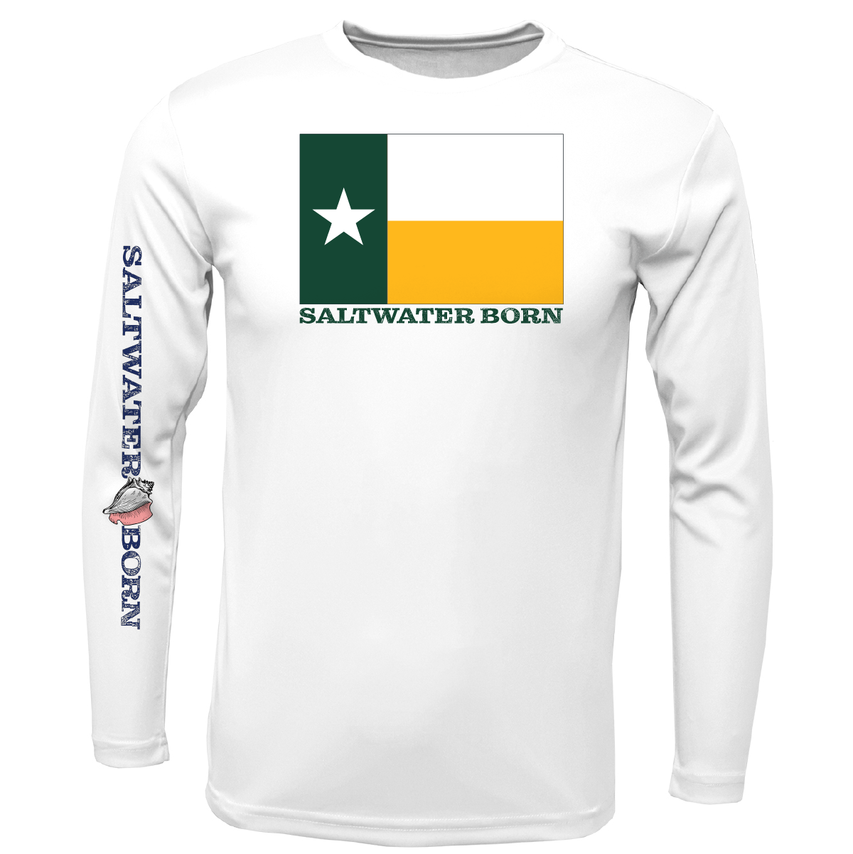 Saltwater Born Baylor Edition Long Sleeve UPF 50+ Dry - Fit Shirt - Angler's Pro Tackle & Outdoors