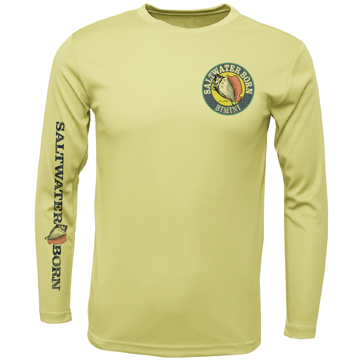 Saltwater Born Bimini, Bahamas Kraken Long Sleeve UPF 50+ Dry - Fit Shirt - Angler's Pro Tackle & Outdoors