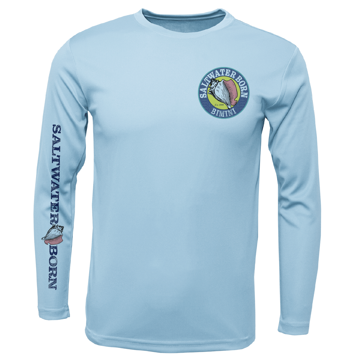 Saltwater Born Bimini, Bahamas Tuna Long Sleeve UPF 50+ Dry - Fit Shirt - Angler's Pro Tackle & Outdoors