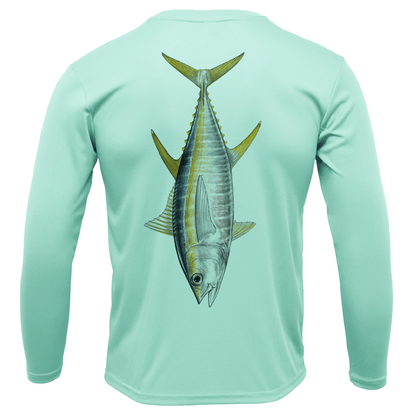 Saltwater Born Bimini, Bahamas Tuna Long Sleeve UPF 50+ Dry - Fit Shirt - Angler's Pro Tackle & Outdoors