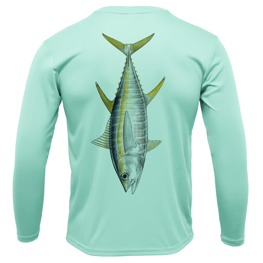 Saltwater Born Bimini, Bahamas Tuna Long Sleeve UPF 50+ Dry - Fit Shirt - Angler's Pro Tackle & Outdoors