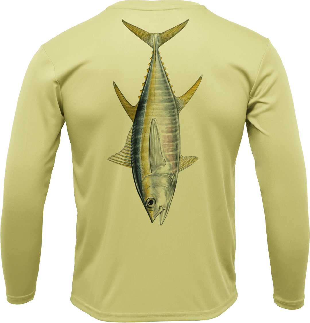 Saltwater Born Bimini, Bahamas Tuna Long Sleeve UPF 50+ Dry - Fit Shirt - Angler's Pro Tackle & Outdoors