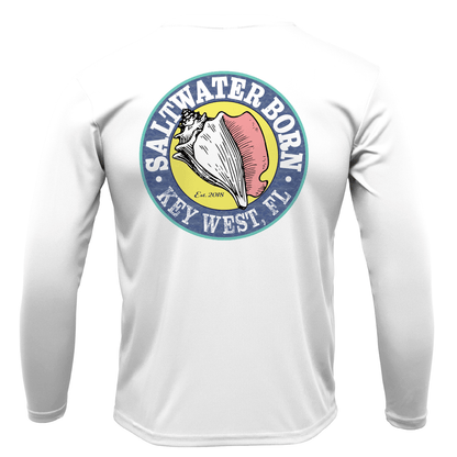 Saltwater Born Blacktip on Chest Long Sleeve UPF 50+ Dry - Fit Shirt - Angler's Pro Tackle & Outdoors