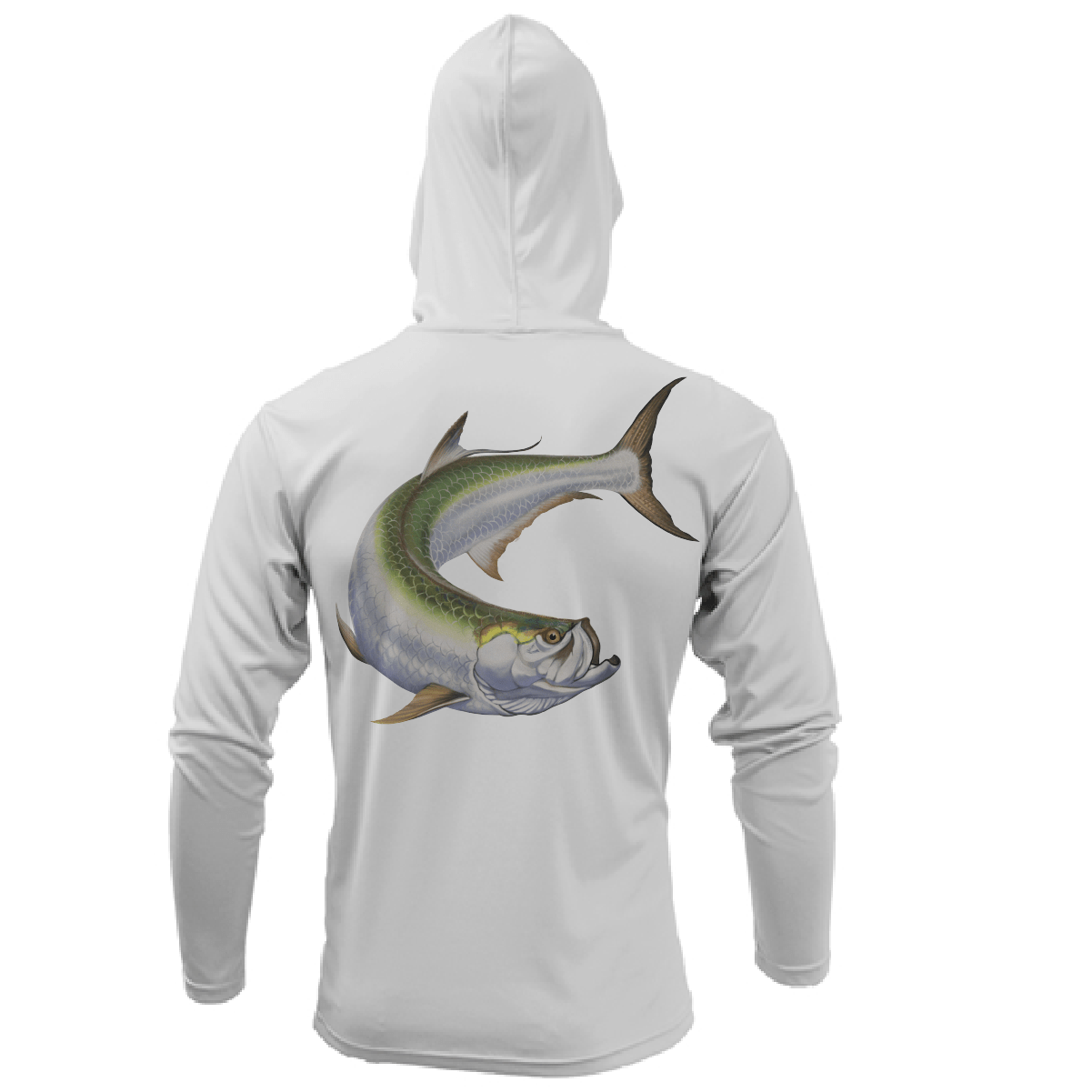 Saltwater Born Boca Grande, FL Action Tarpon Long Sleeve UPF 50+ Dry - Fit Hoodie - Angler's Pro Tackle & Outdoors