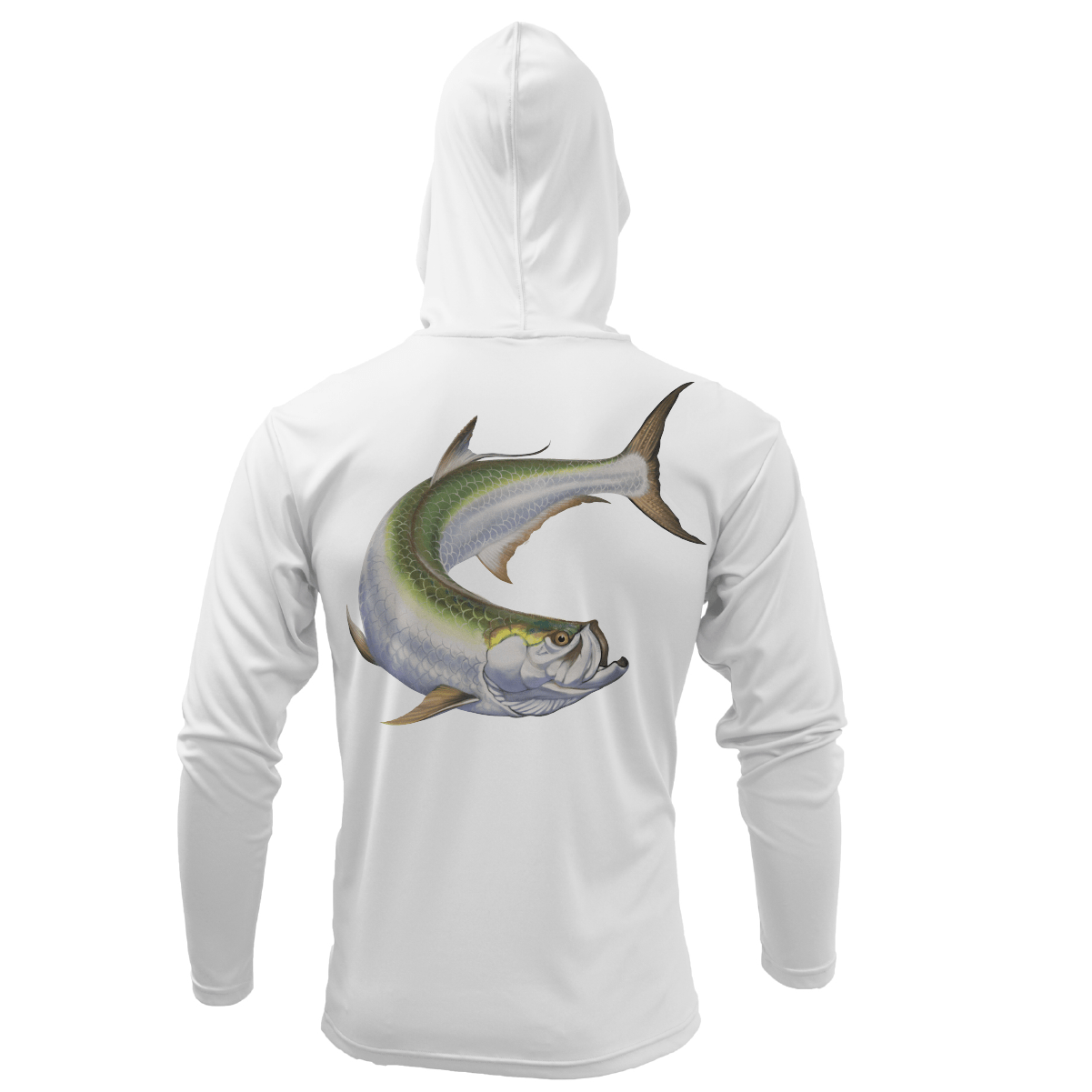 Saltwater Born Boca Grande, FL Action Tarpon Long Sleeve UPF 50+ Dry - Fit Hoodie - Angler's Pro Tackle & Outdoors