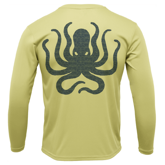 Saltwater Born Cabbage Key, FL Kraken Long Sleeve UPF 50+ Dry - Fit Shirt - Angler's Pro Tackle & Outdoors