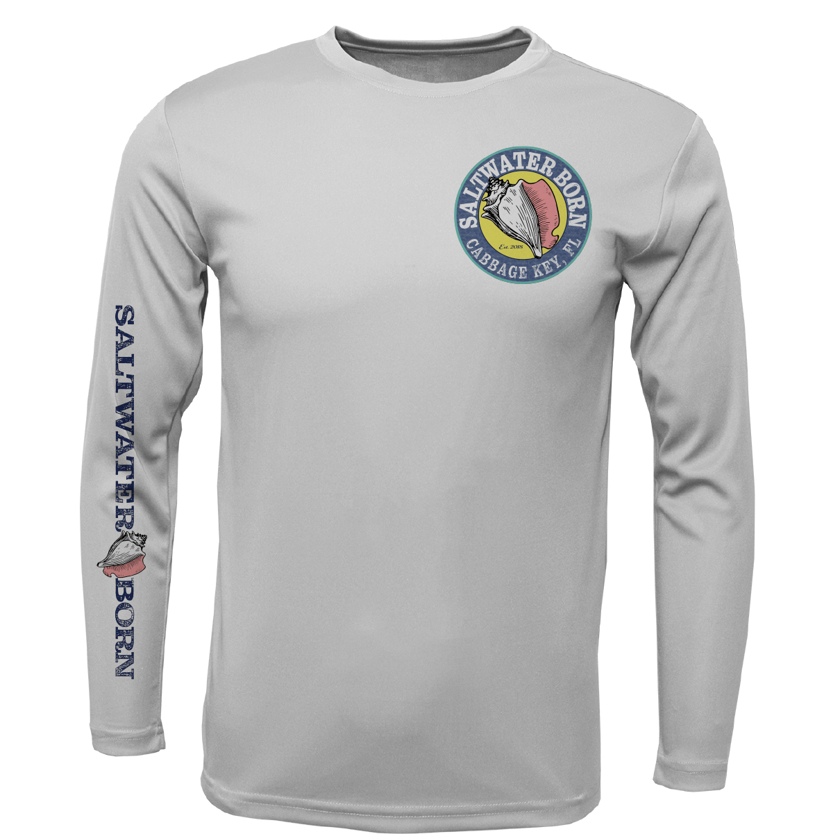 Saltwater Born Cabbage Key, FL Kraken Long Sleeve UPF 50+ Dry - Fit Shirt - Angler's Pro Tackle & Outdoors