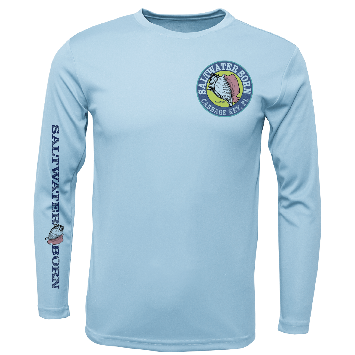 Saltwater Born Cabbage Key, FL Kraken Long Sleeve UPF 50+ Dry - Fit Shirt - Angler's Pro Tackle & Outdoors