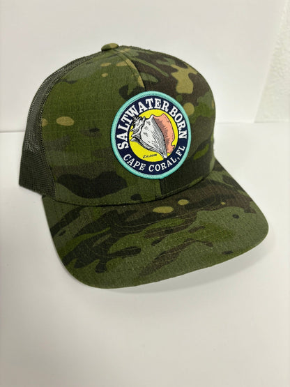 Saltwater Born Cape Coral, FL Structured Mesh Trucker Hat - Angler's Pro Tackle & Outdoors