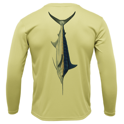 Saltwater Born Catalina Island Blue Marlin Long Sleeve UPF 50+ Dry - Fit Shirt - Angler's Pro Tackle & Outdoors