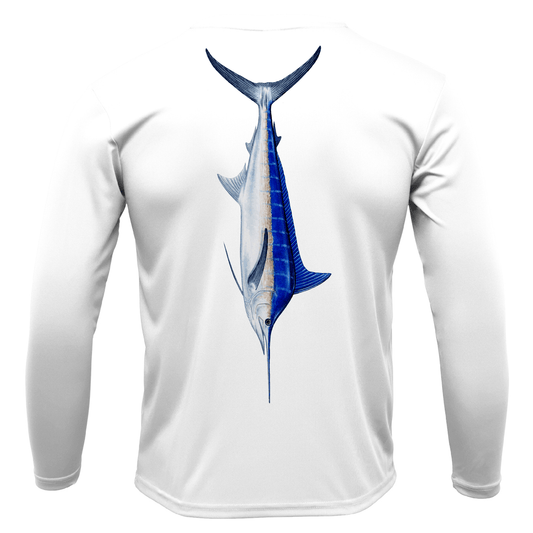 Saltwater Born Catalina Island Blue Marlin Long Sleeve UPF 50+ Dry - Fit Shirt - Angler's Pro Tackle & Outdoors