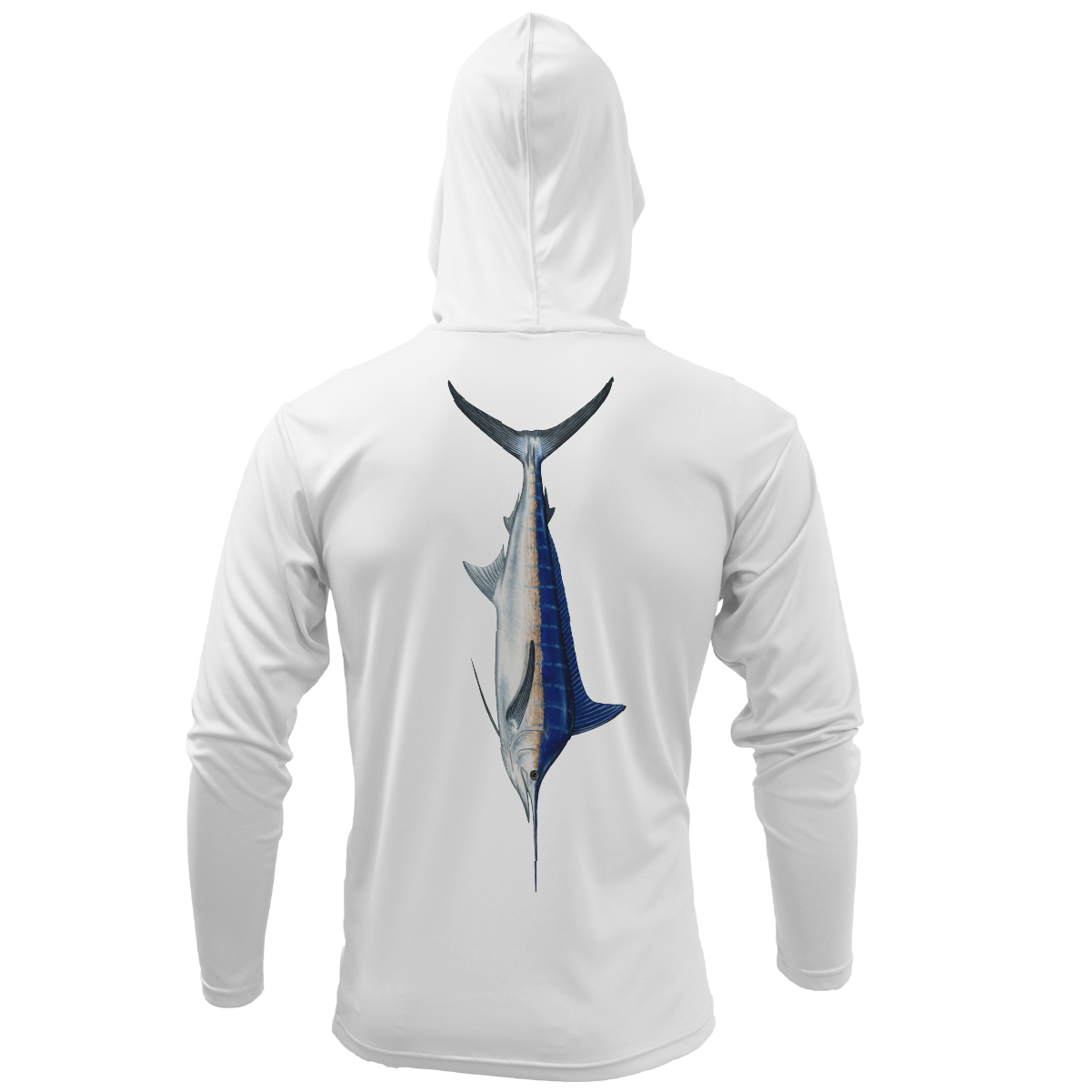 Saltwater Born Catalina Island, CA Blue Marlin Boy's Long Sleeve UPF 50+ Dry - Fit Hoodie - Angler's Pro Tackle & Outdoors