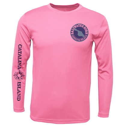 Saltwater Born Catalina Island, CA Kraken Girl's Long Sleeve UPF 50+ Dry - Fit Shirt - Angler's Pro Tackle & Outdoors