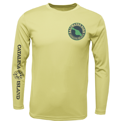 Saltwater Born Catalina Island, CA Kraken Girl's Long Sleeve UPF 50+ Dry - Fit Shirt - Angler's Pro Tackle & Outdoors