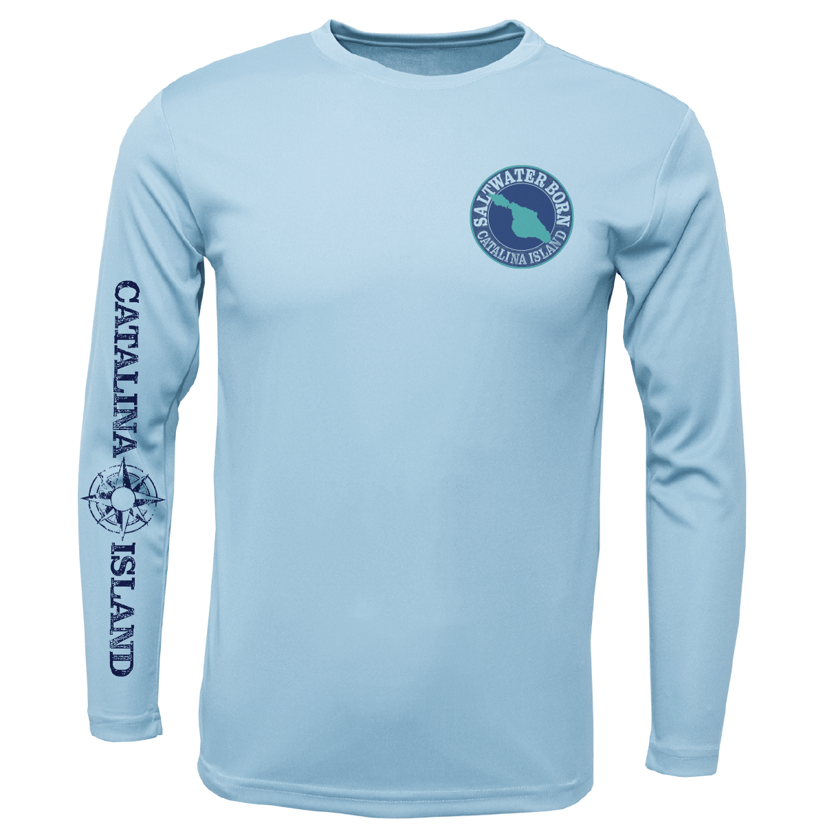 Saltwater Born Catalina Island, CA Kraken Long Sleeve UPF 50+ Dry - Fit Shirt - Angler's Pro Tackle & Outdoors