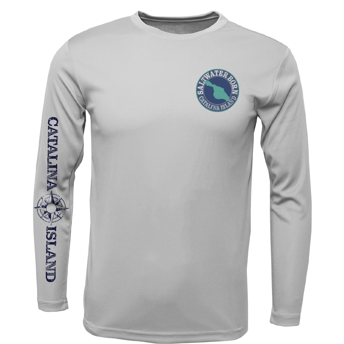 Saltwater Born Catalina Island, CA Kraken Long Sleeve UPF 50+ Dry - Fit Shirt - Angler's Pro Tackle & Outdoors