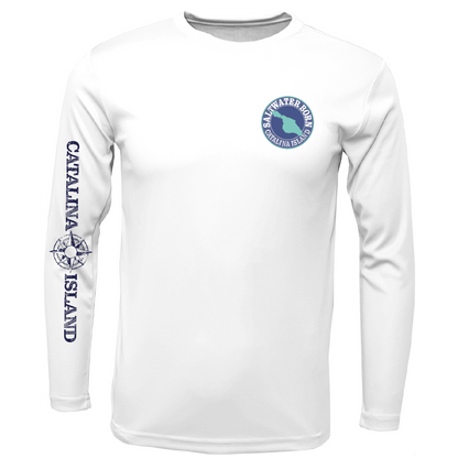 Saltwater Born Catalina Island, CA Kraken Long Sleeve UPF 50+ Dry - Fit Shirt - Angler's Pro Tackle & Outdoors