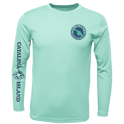 Saltwater Born Catalina Island, CA Kraken Long Sleeve UPF 50+ Dry - Fit Shirt - Angler's Pro Tackle & Outdoors