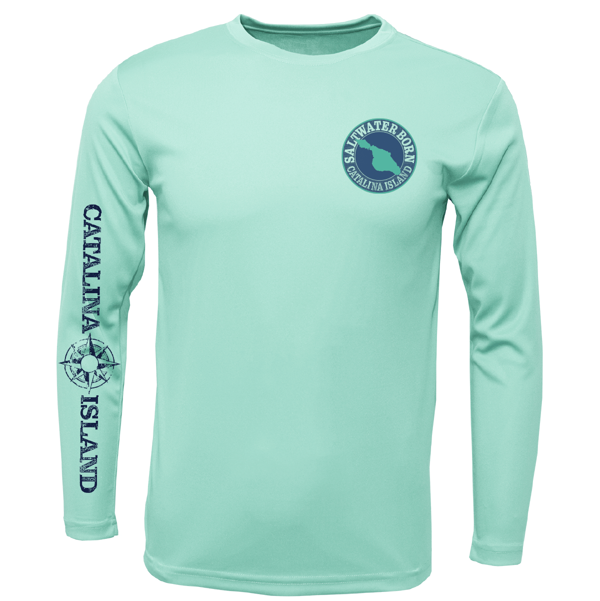 Saltwater Born Catalina Island Tuna Long Sleeve UPF 50+ Dry - Fit Shirt - Angler's Pro Tackle & Outdoors