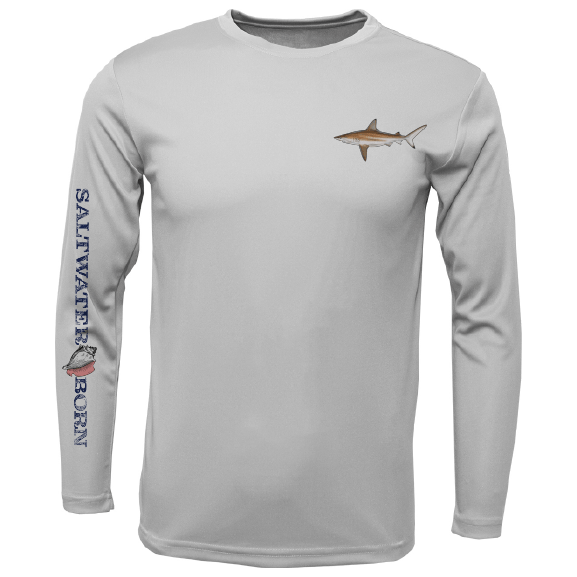 Saltwater Born Clean Blacktip Long Sleeve UPF 50+ Dry - Fit Shirt - Angler's Pro Tackle & Outdoors