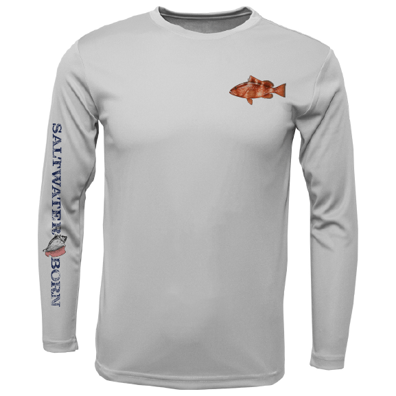 Saltwater Born Clean Grouper Long Sleeve UPF 50+ Dry - Fit Shirt - Angler's Pro Tackle & Outdoors