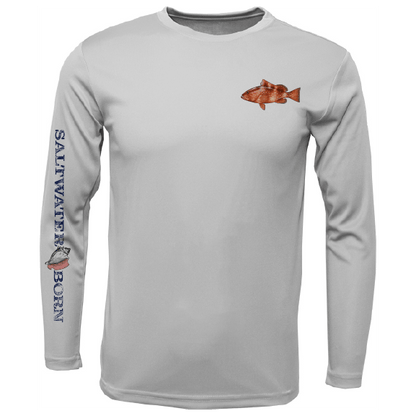 Saltwater Born Clean Grouper Long Sleeve UPF 50+ Dry - Fit Shirt - Angler's Pro Tackle & Outdoors