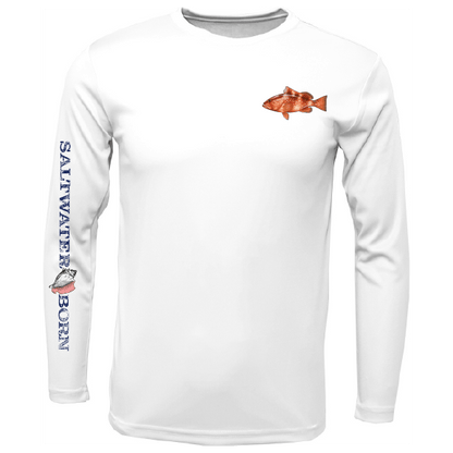 Saltwater Born Clean Grouper Long Sleeve UPF 50+ Dry - Fit Shirt - Angler's Pro Tackle & Outdoors