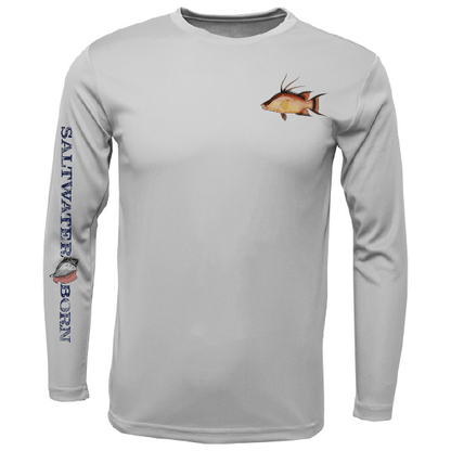 Saltwater Born Clean Hogfish Long Sleeve UPF 50+ Dry - Fit Shirt - Angler's Pro Tackle & Outdoors