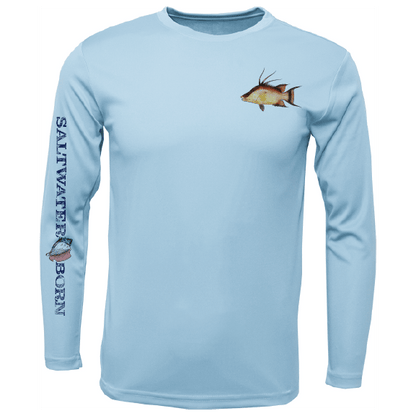 Saltwater Born Clean Hogfish Long Sleeve UPF 50+ Dry - Fit Shirt - Angler's Pro Tackle & Outdoors