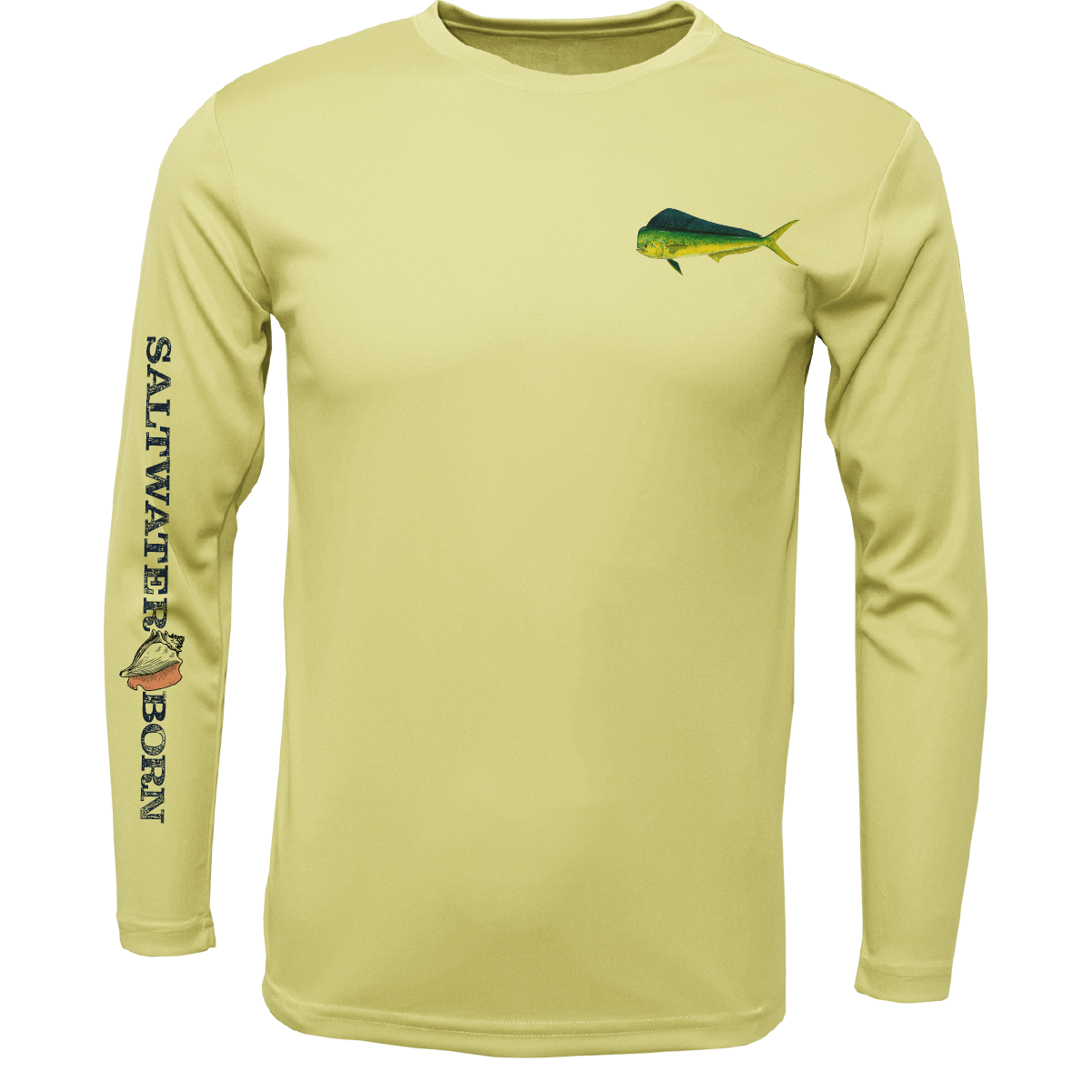 Saltwater Born Clean Mahi Long Sleeve UPF 50+ Dry - Fit Shirt - Angler's Pro Tackle & Outdoors