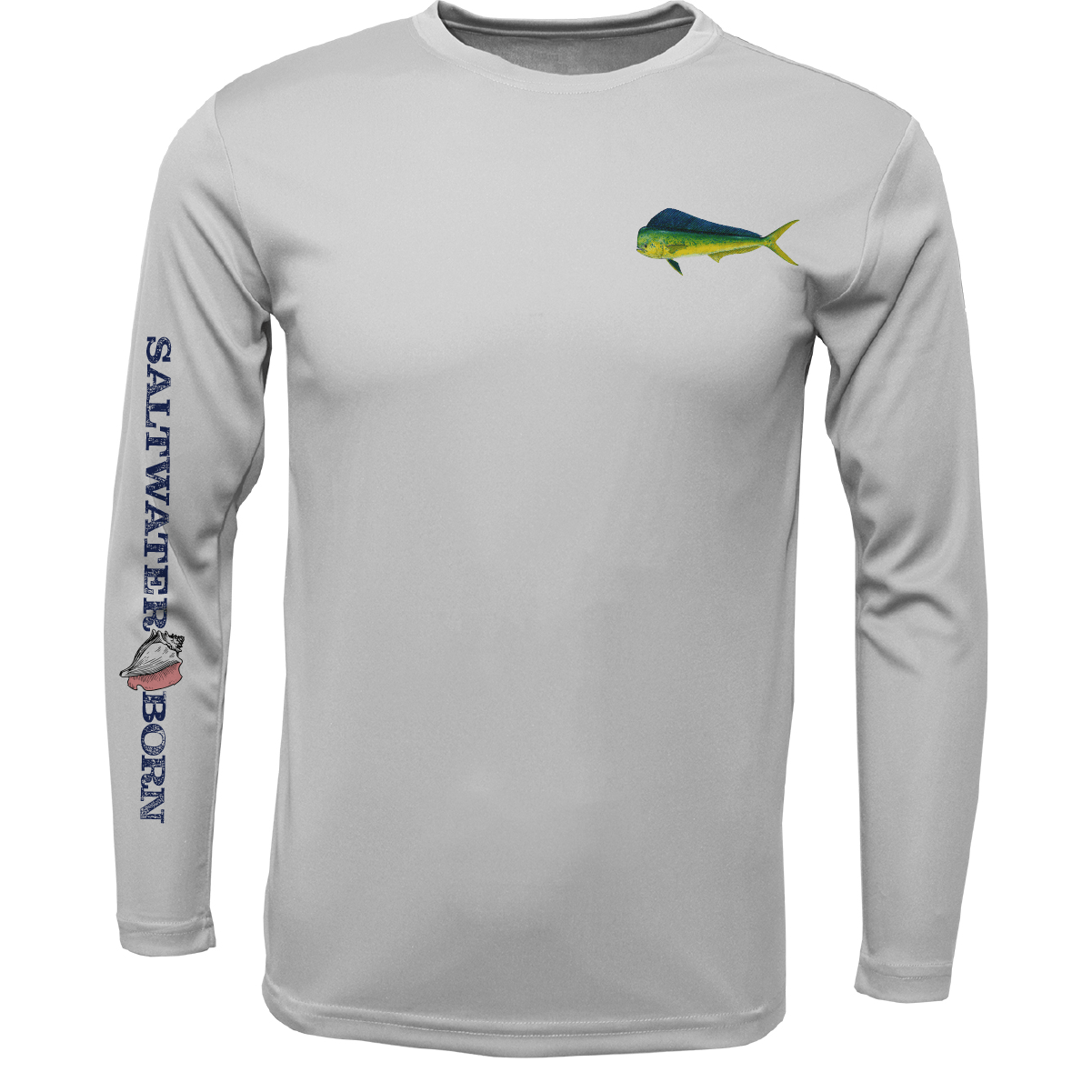 Saltwater Born Clean Mahi Long Sleeve UPF 50+ Dry - Fit Shirt - Angler's Pro Tackle & Outdoors