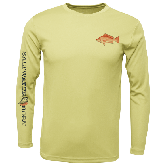 Saltwater Born Clean Snapper Long Sleeve UPF 50+ Dry - Fit Shirt - Angler's Pro Tackle & Outdoors