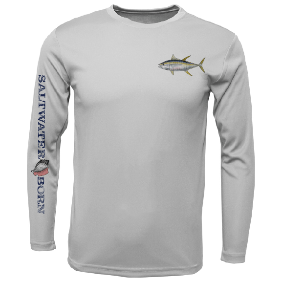 Saltwater Born Clean Tuna Long Sleeve UPF 50+ Dry - Fit Shirt - Angler's Pro Tackle & Outdoors