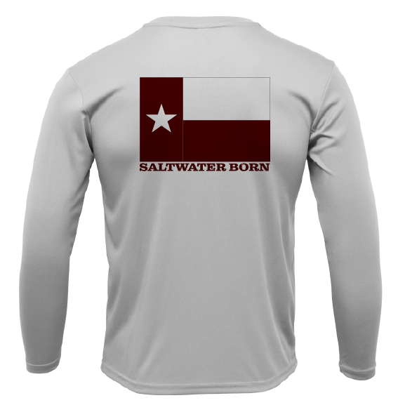 Saltwater Born College Station Long Sleeve UPF 50+ Dry - Fit Shirt - Angler's Pro Tackle & Outdoors