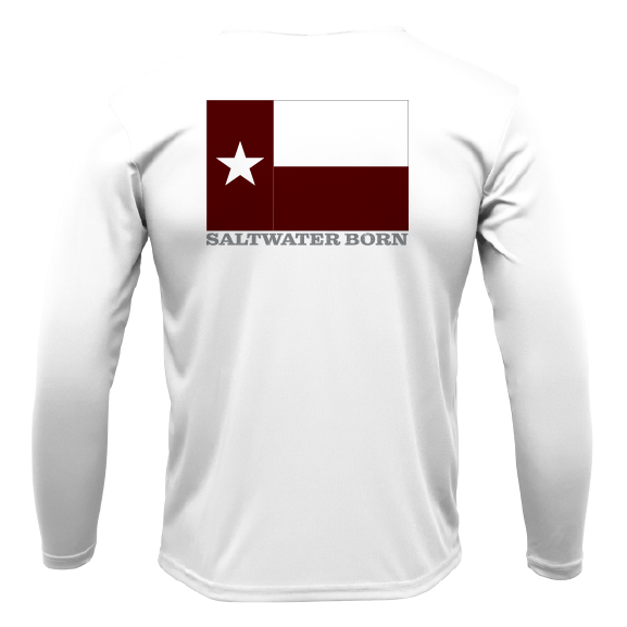 Saltwater Born College Station Long Sleeve UPF 50+ Dry - Fit Shirt - Angler's Pro Tackle & Outdoors