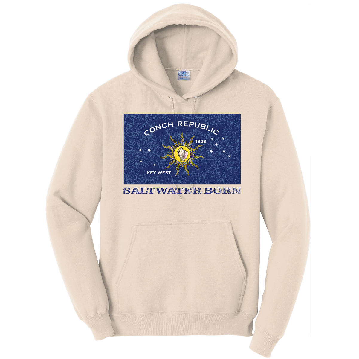 Saltwater Born Conch Republic Cotton Hoodie - Angler's Pro Tackle & Outdoors