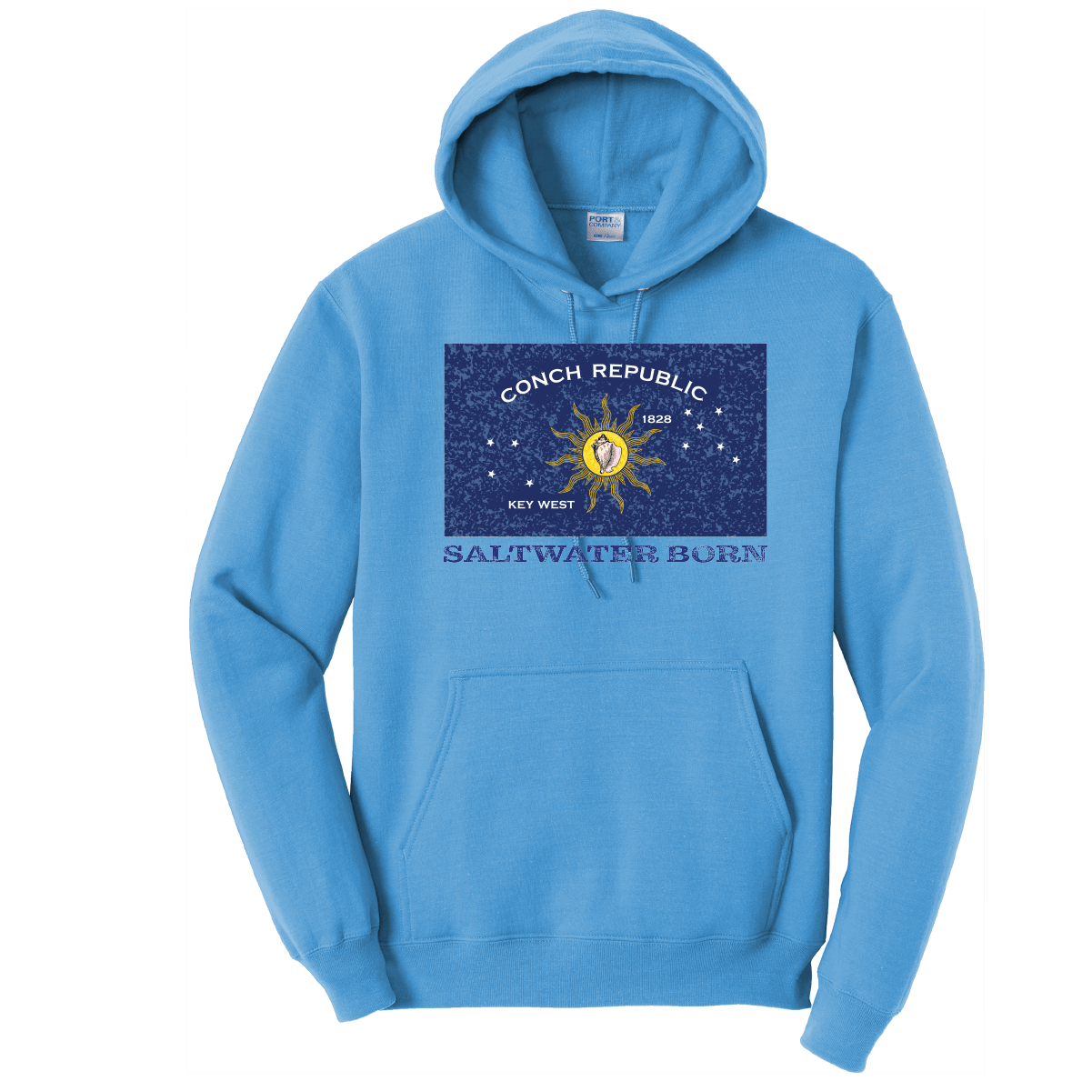 Saltwater Born Conch Republic Cotton Hoodie - Angler's Pro Tackle & Outdoors