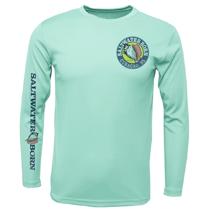 Saltwater Born Curaçao, Netherlands Kraken Long Sleeve UPF 50+ Dry - Fit Shirt - Angler's Pro Tackle & Outdoors