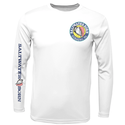 Saltwater Born Curaçao, Netherlands Kraken Long Sleeve UPF 50+ Dry - Fit Shirt - Angler's Pro Tackle & Outdoors